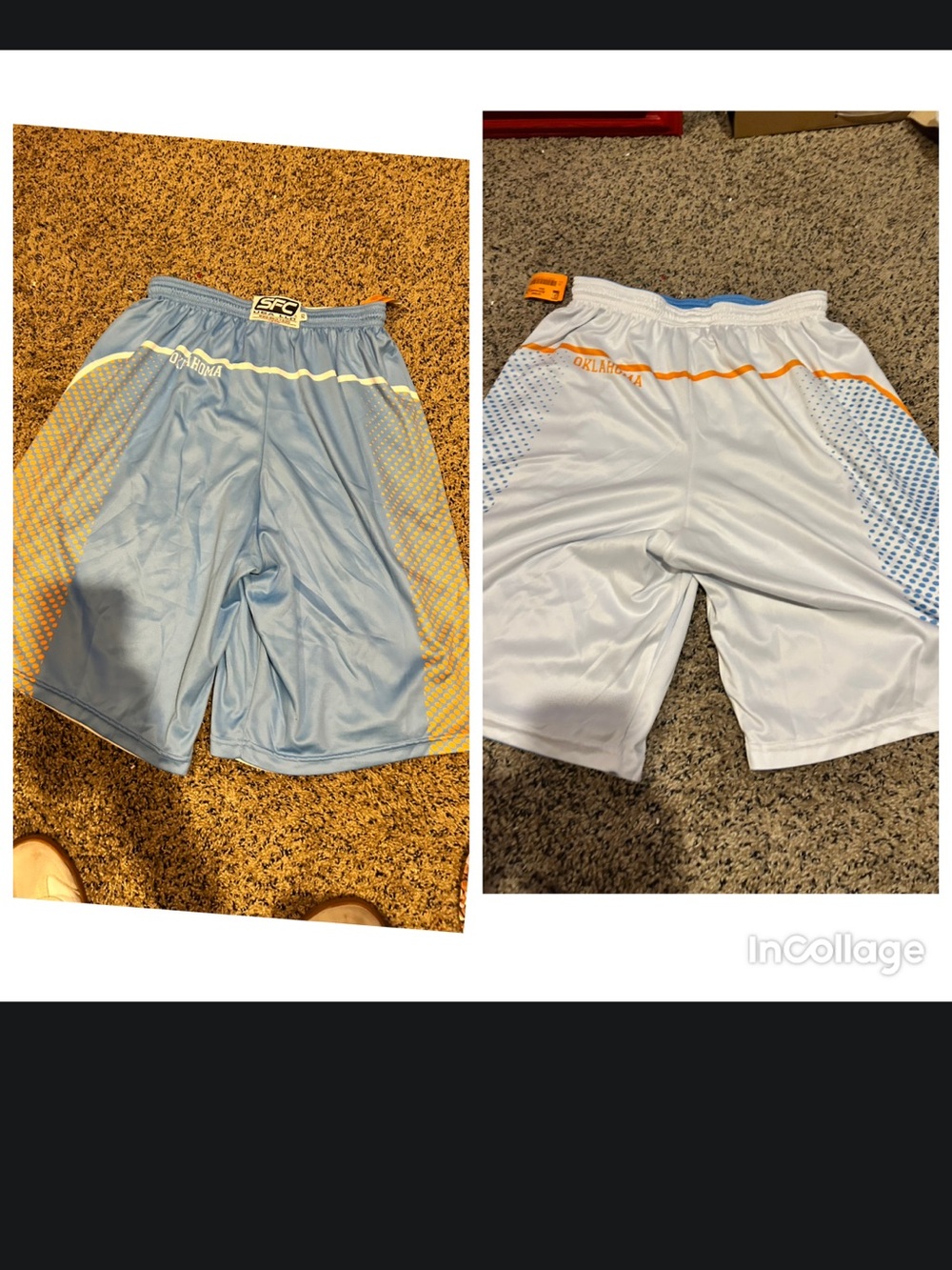 OKC Thunder Basketball Shorts 45 XL